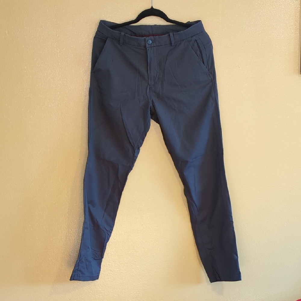 Lululemon Athletica Blue‎ Chinos with Tapered Leg, Size 32